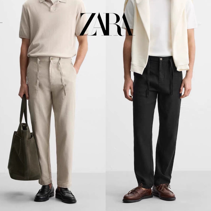 PANTALONES Z*RA LINO